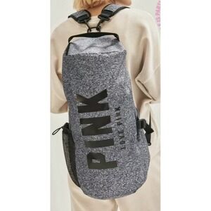 Victoria's Secret Pink Campus Convertible Duffle‎ Bag to Backpack gray 19x10